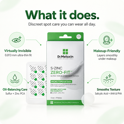 Dr.Melaxin S-ZINC ZERO-FIT Invisible Pimple Patch