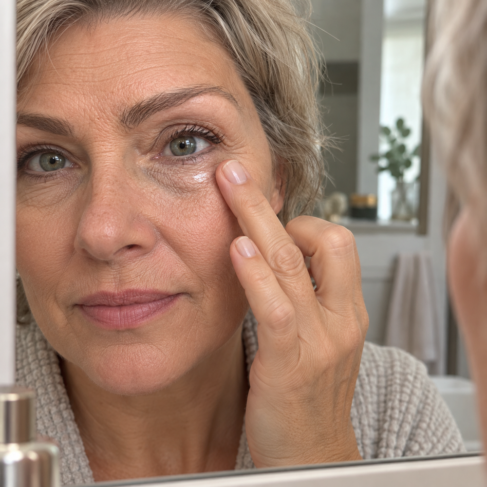 Targeted moisturizing balm and its dewy texture